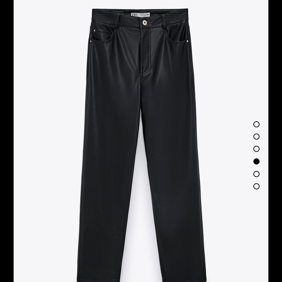 Zara mom faux leather pants - Picture 3 of 3